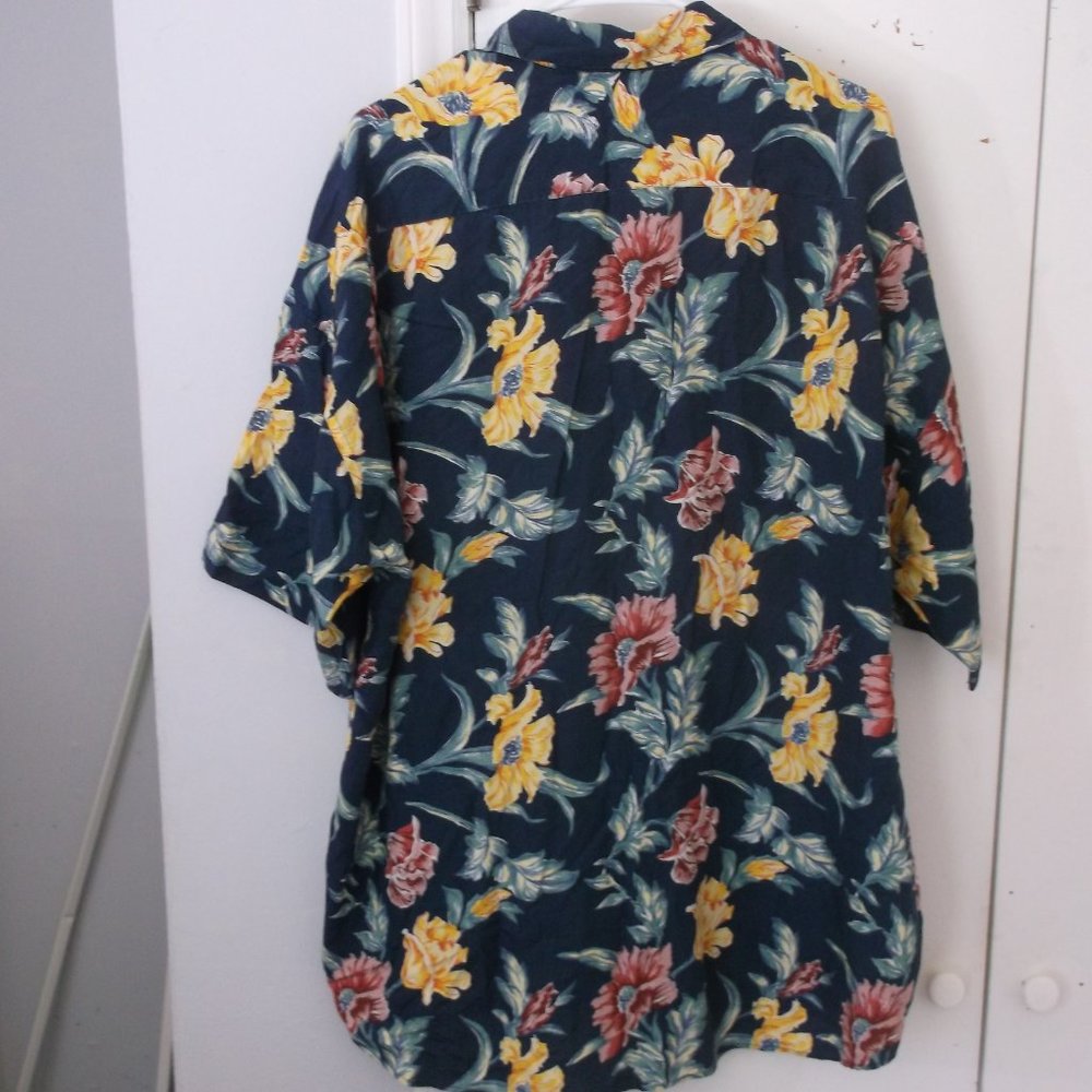 Vtg Tommy Hilfiger Aloha Hawaiian Shirt XL Rayon - Picture 3 of 4